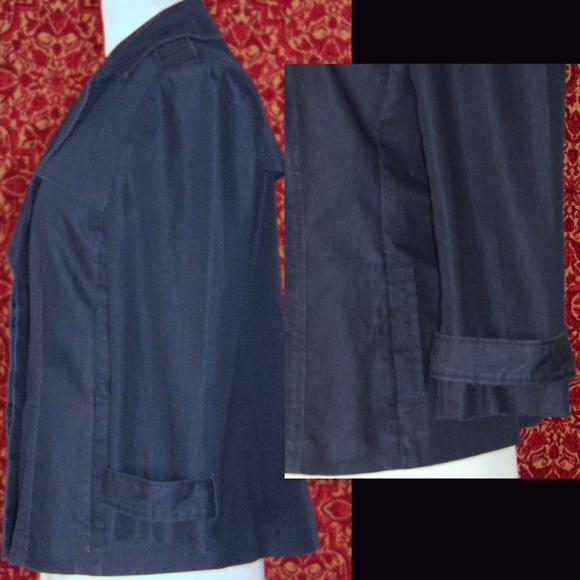 WILLIE SMITH dark blue cotton blend jacket 8✨ - Picture 5 of 7